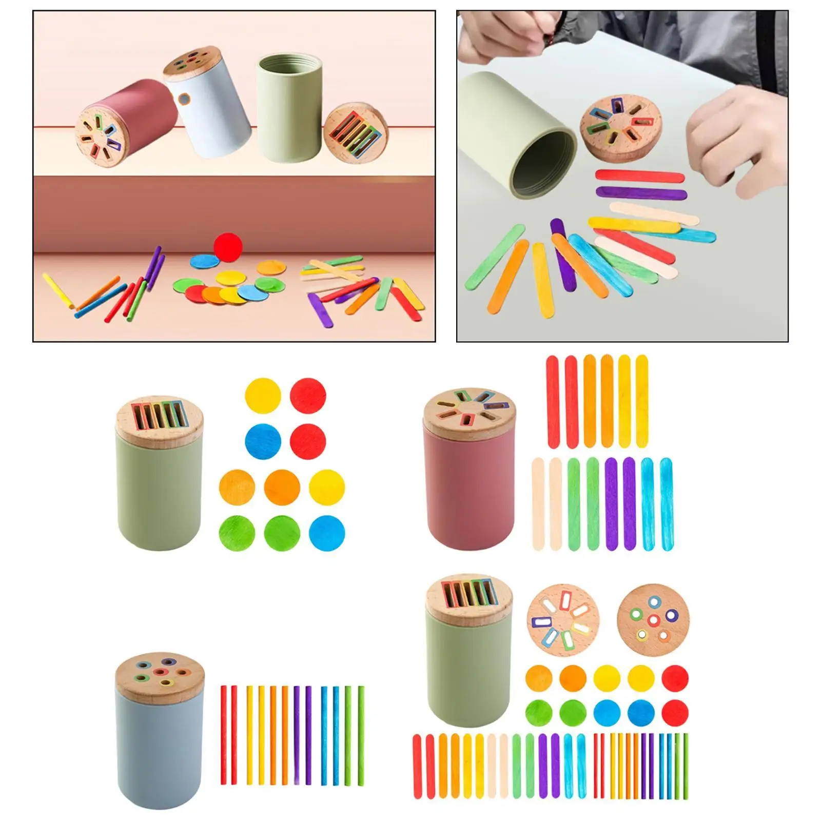 Houten kleurvorm sorteerspeelgoed Educatief speelgoedactiviteiten Houten vorm passend houten speelgoed voor kinderen Baby verjaardagscadeau