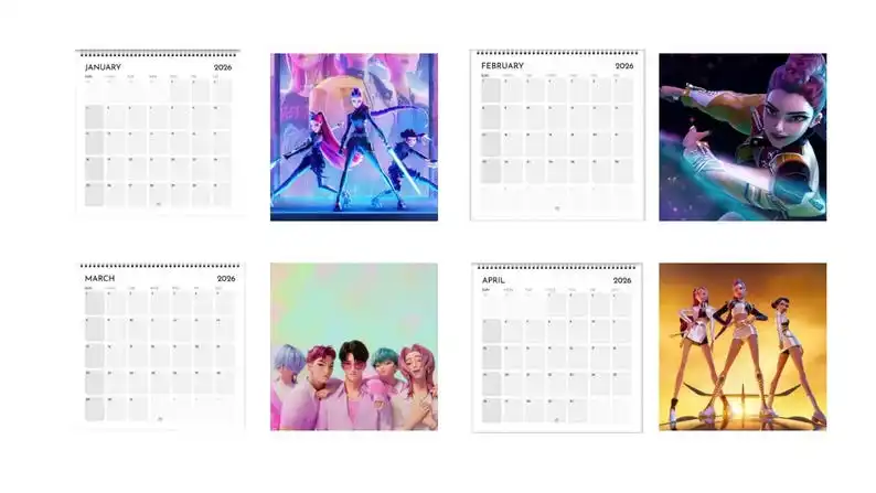 تقويم Kpop | تقويم 2026 | هدية كيبوب | هدية لابنة #2