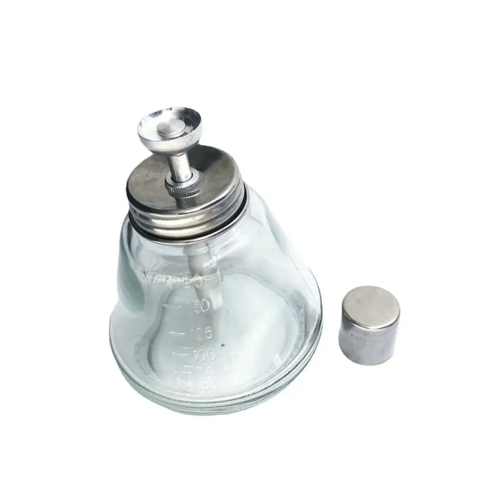 Glass Push Down Pump Dispenser Clear Anticorrosion Liquid Pump Dispenser Bottle 180ml Thicken Clear Refillable Bottle