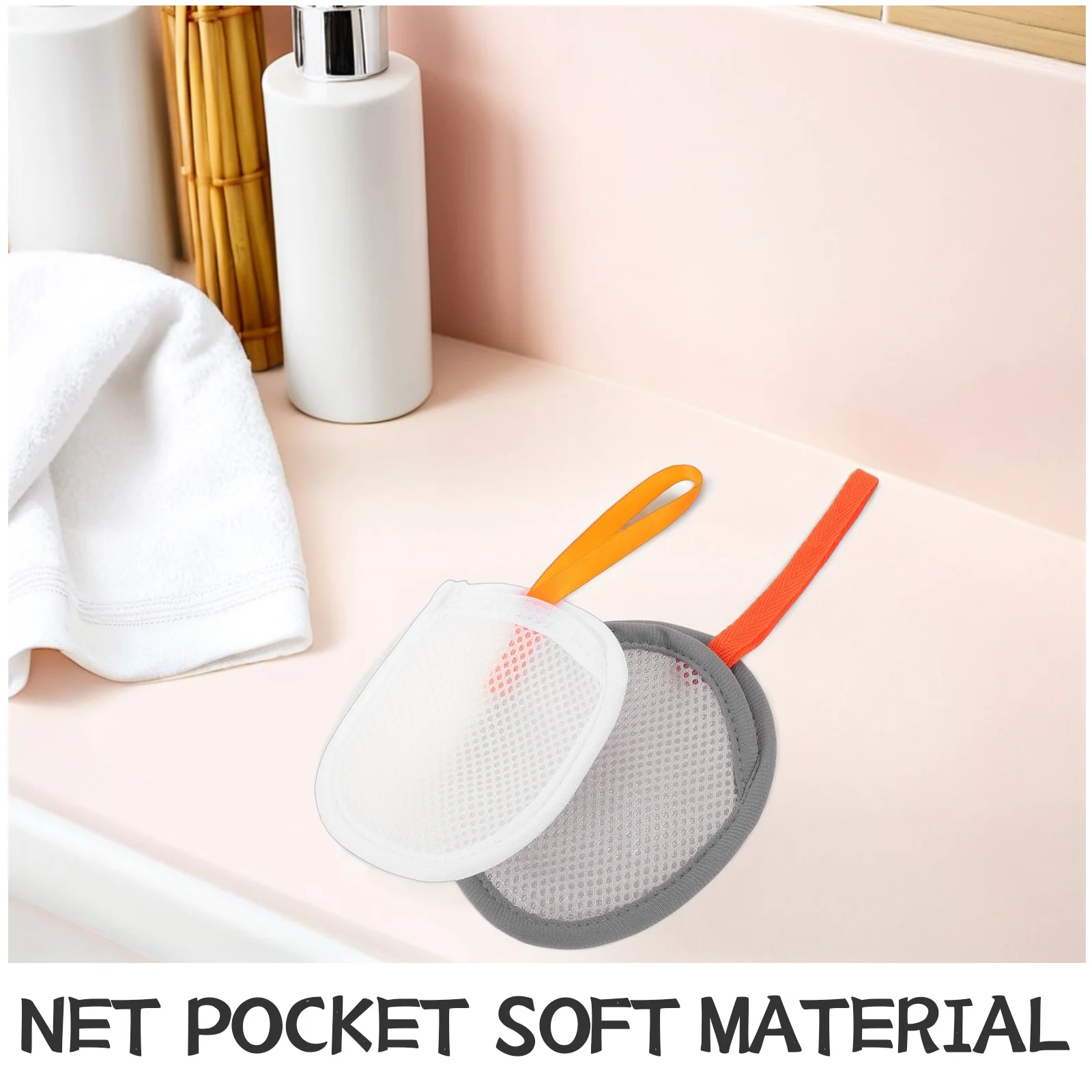 10 قطعة مزدوجة الوجهين رغوة شبكة كيس الصابون رغوة صافي التقشير الحقيبة السفر الاستحمام كيس الصابون رغوة صافي الاستحمام رغوة شبكة #4