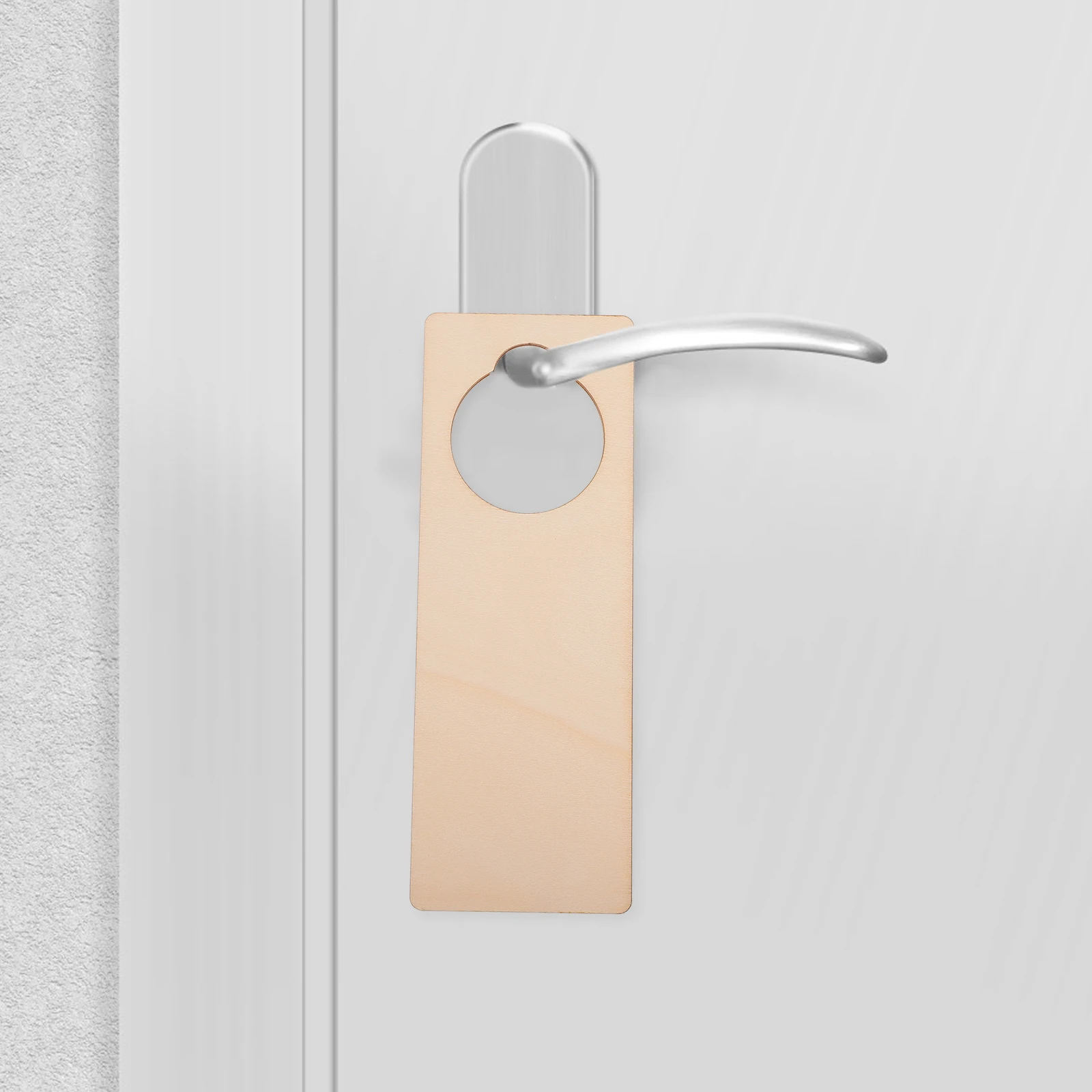 

10pcs Diy Doorknob Pendants Unfinished Hangings Blank Signs Hanging Wood Plaque Door Decoration Creative Wood Pendant Practical