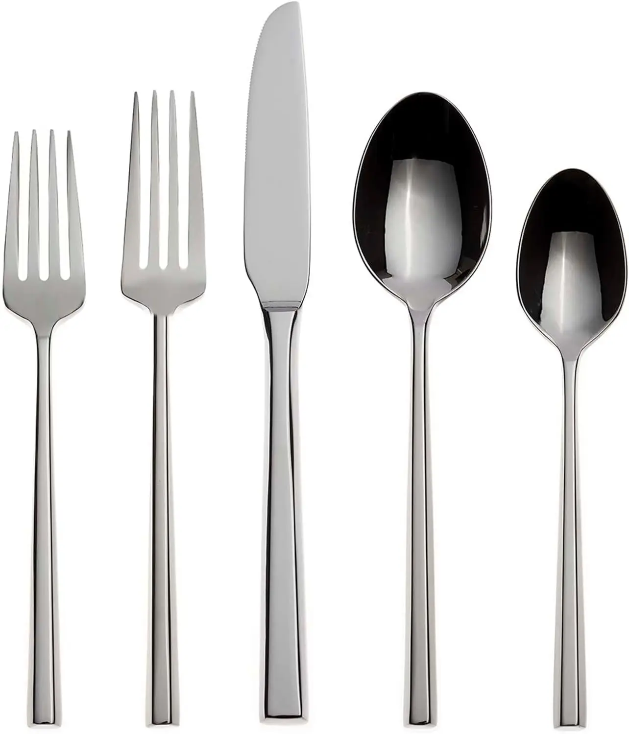 Oneida Diameter 20 Piece Fine Flatware Set, Service for 1 , 18/10 Stainless Steel, Silverware Set, Dishwasher Safe