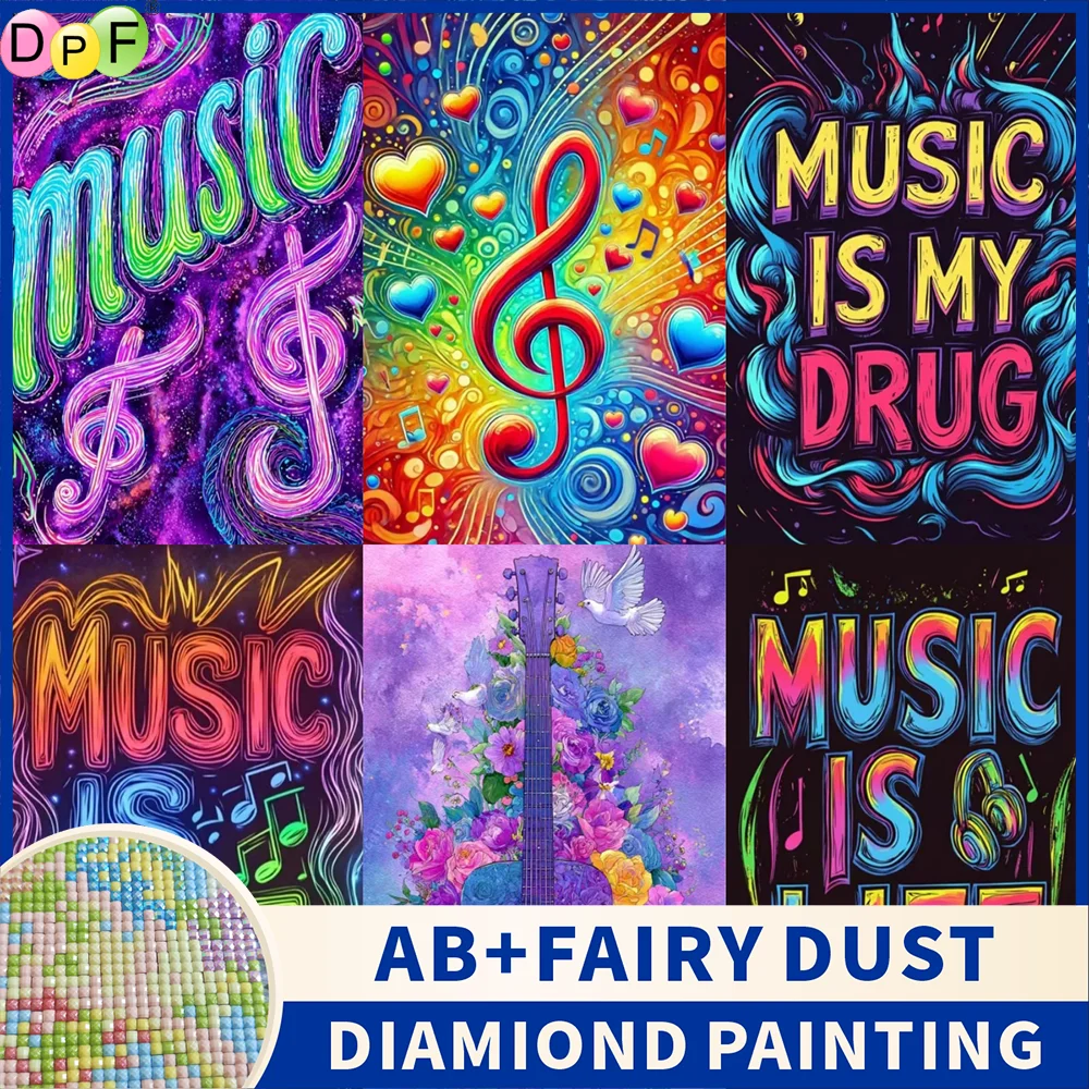 

DPF Fairy Dust AB Diy Полная квадратная круглая дрель 5D Алмазная картина Алмазная серия «Психоделическое искусство»