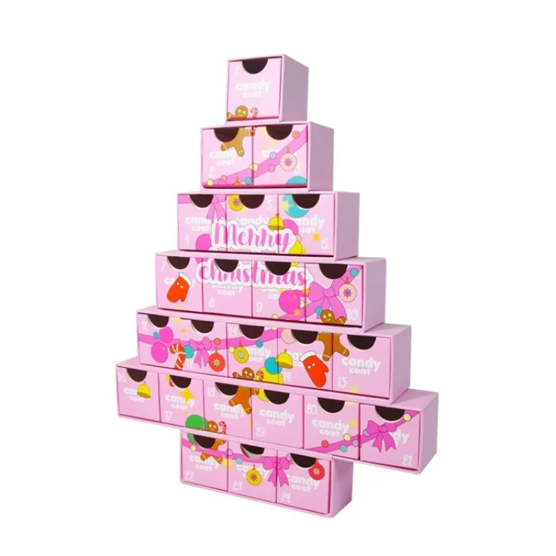 2025.RTS Adventskalender Box Factory Großhandel Boxen für Packiging Custom Adventskalender Box