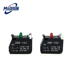10 Uds interruptor de botón bloque de contacto ZBE-101 No/ZBE-102 Nc Xb4/xb5
