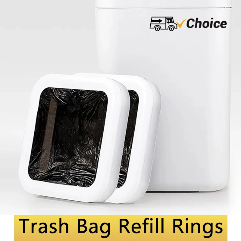 TOWNEW T1 Trash Bag Refill Rings Continuous Garbage Bag Liners for Smart Trash Can Auto Sealing and Easy Bag Replacement