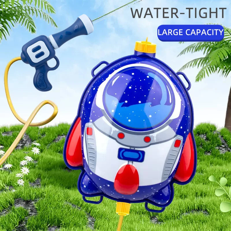 Pistolet à eau pour enfants jouets d'éclaboussures sac à dos pistolet à eau jouets de plage d'été combat d'eau garçons filles sac à dos pistolet à eau jouets de sortie C