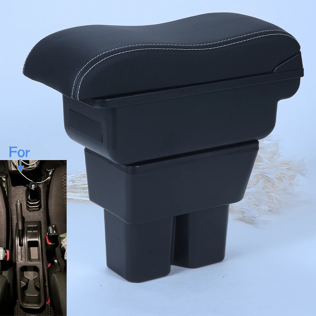 Für Suzuki Jimny Armlehnenbox für Suzuki Jimny JB64W JB74W Auto-Armlehne 2019-2024 Nachrüstteile Auto-Aufbewahrungsbox Auto-Armstütze