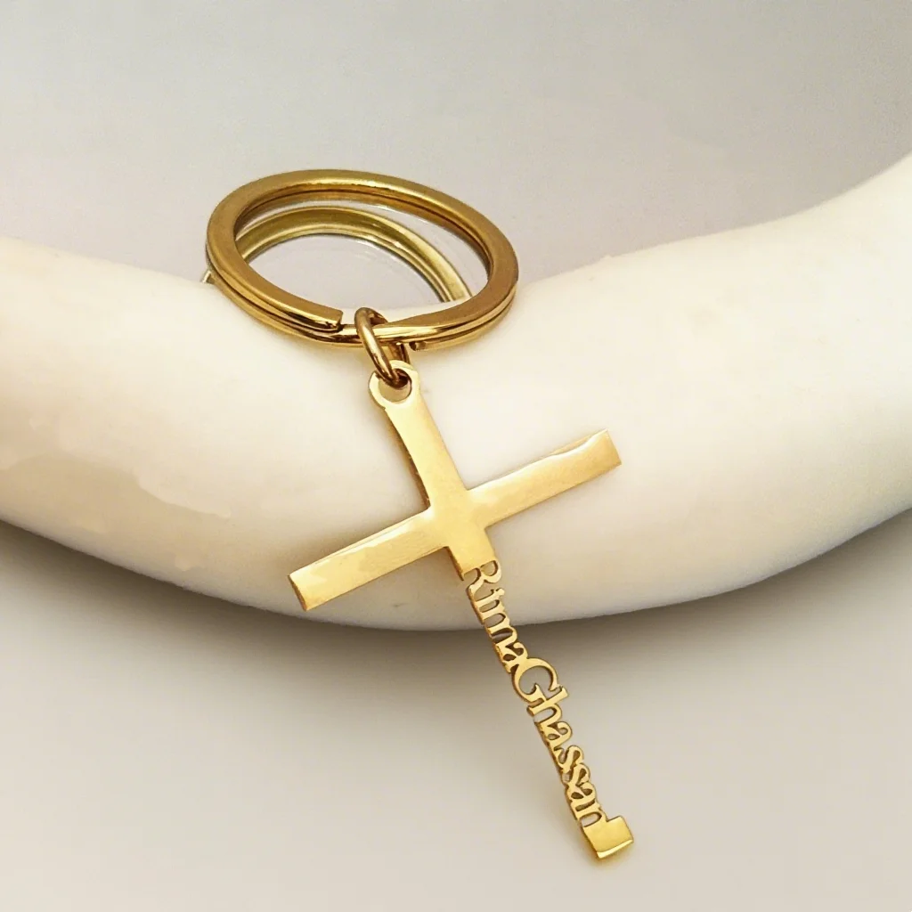 

Customized Personalized Name Keychain Custom Stainless Steel Keyring Pendant For Bags Man Women Birthday New Year Family Gifts