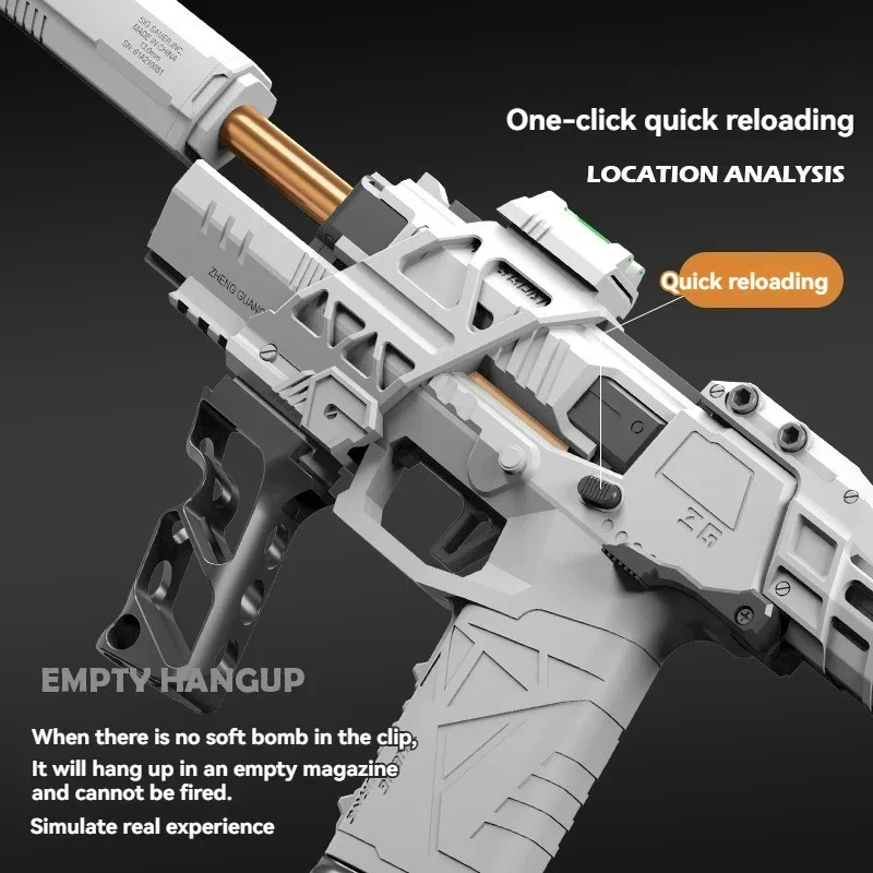 Gecko Toy Gun 3.0 Soft Bullet Guns Toy Manual Launcher Pistol Darts Rifle Pneumatic Gun Shooting Model for Teenager Boys Adults