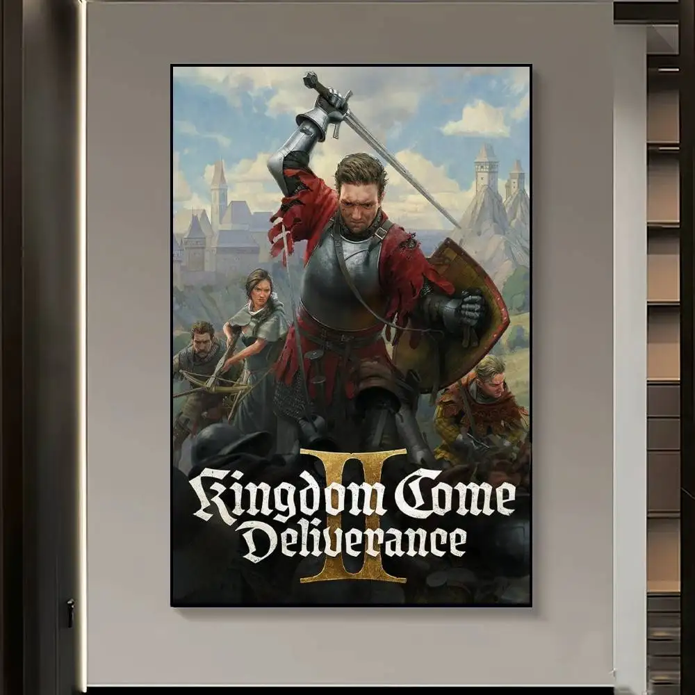 لعبة المملكة تعال Deliveryance II ملصق طباعة كوك المطبوخ الرسم على لوحات القماش الجدارية لغرفة المعيشة غرفة نوم ديكور المنزل