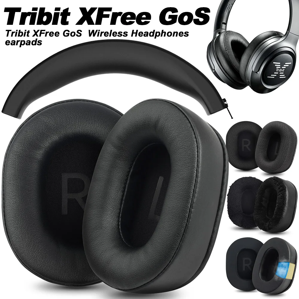Coussinets pour écouteurs Tribit XFree GoS BTH71, oreillettes de remplacement, tissu en maille, couvertures mémoire, éponge, protéine douce