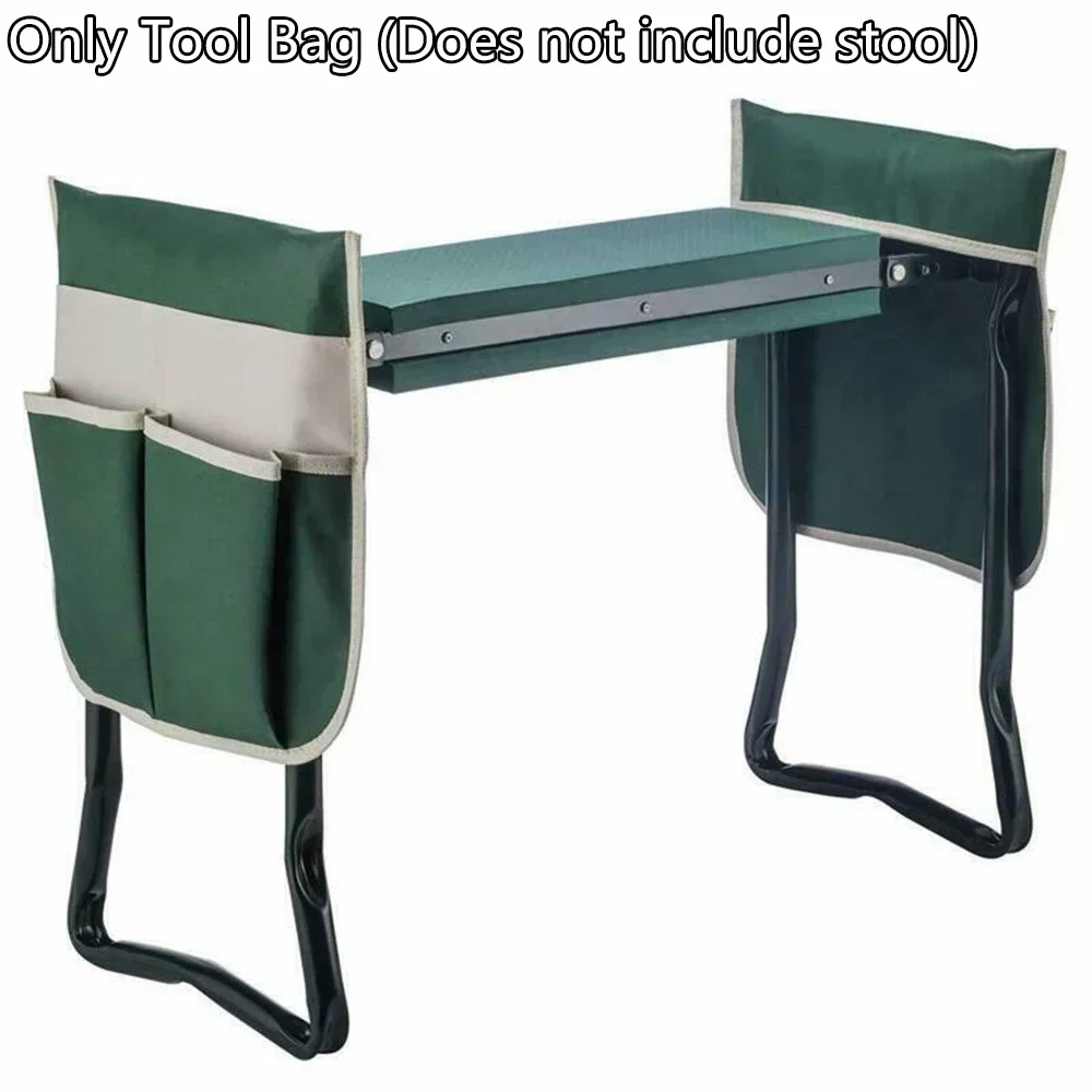 Newly Portable Garden Kneeler Pouch For Kneeling Chair Multi Pocket Gardening Tools Storage Pouch Portable Tool Kit