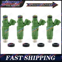 Inyectores de combustible aptos para Mitsubishi Lancer 2.0L L4 HDB250, 2004-2007, 4 unidades