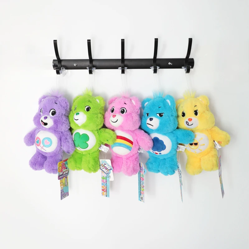 Original Care Bears 22cm Saugnapf-Plüsch-Anhänger Glänzender Liebesbär Cartoon-Puppe Heim- und Bürodekoration Geburtstags- und Feiertagsgeschenk für Mädchen – Detail 10