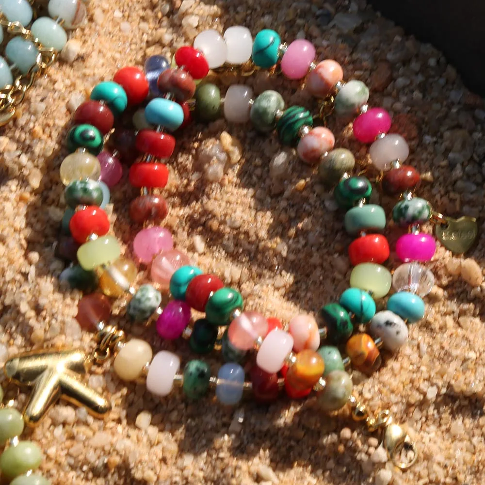 2026 Böhmische klassische, beliebte Farbvarianten, personalisierte, individuell gestaltete, perlengetrennte, handgefertigte Choker-Halskette als Geschenk – Detail 3