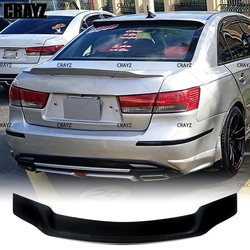 

CRAYZ For Hyundai Sonata 7th NF N20 2006-2010 Body Kit Manufactory ABS R Style Plastic Rear Lip Wing Spoiler