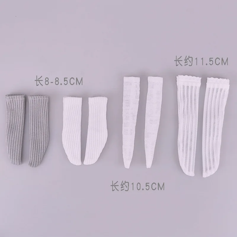 6点BJDドール服、パイルソックス、ベースパンツ、ロングショートソックス、メッシュ、ミッドカーフレース、BJDアクセサリー（人形なし）