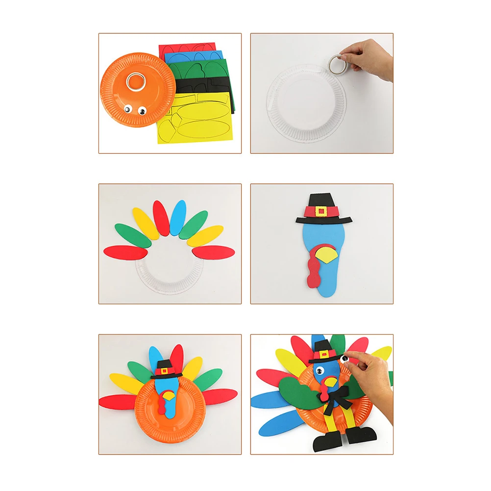 

2pcs Handbag Making Material Kit Diy Accessories For Crafting Supplies Thanksgiving Turkey Decoration Educational Art Set