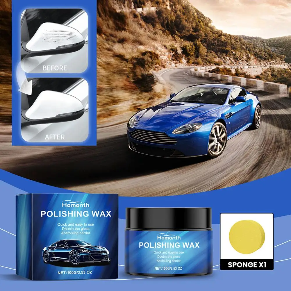 

Car Polish Car Wax Crystal Plating Hard Glossy Wax Waterproof Polishing Coating Covering Paint Formula Layer Surface Film W O8N1