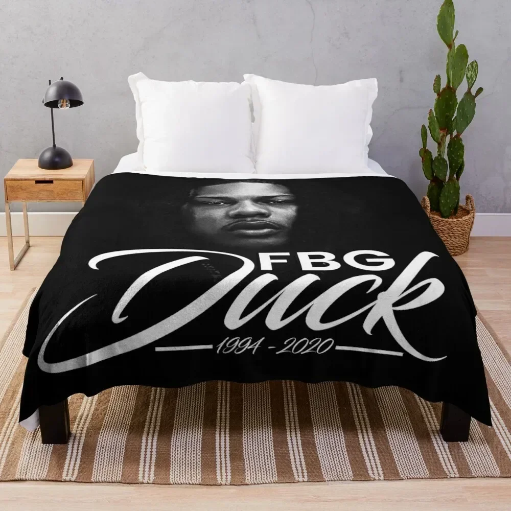 

RIP FBG Duck Throw Blanket Warm Napping Blanket for Office Couch Bed