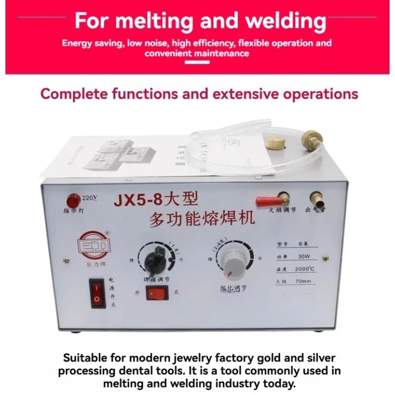 JX5-8 Six Level Fusion Welding Machine for Gold Silver Copper Metal Welding And Melting old Casting Tools Metalworking Equipment