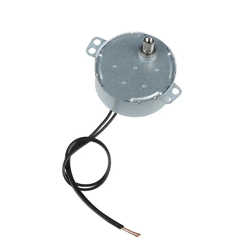 ✰✪1Pcs 49TYJ 220V 4W Claw Pole Permanent Magnet Flat Port Synchronous Motor For Shaking Head Fan Motor Parts Electric Fan Motor