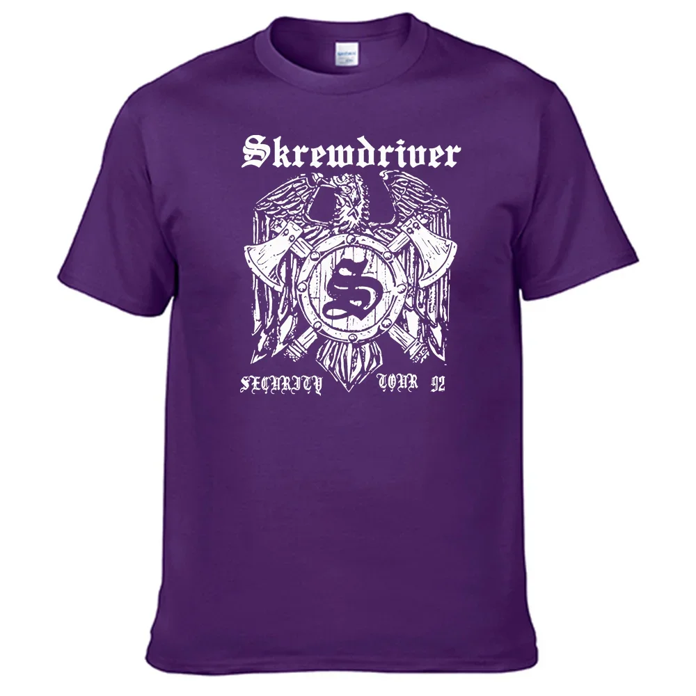 Camiseta de banda de Skrewdrivers Unisex, 100% algodón, productos de calidad de marca, venta superior, N010