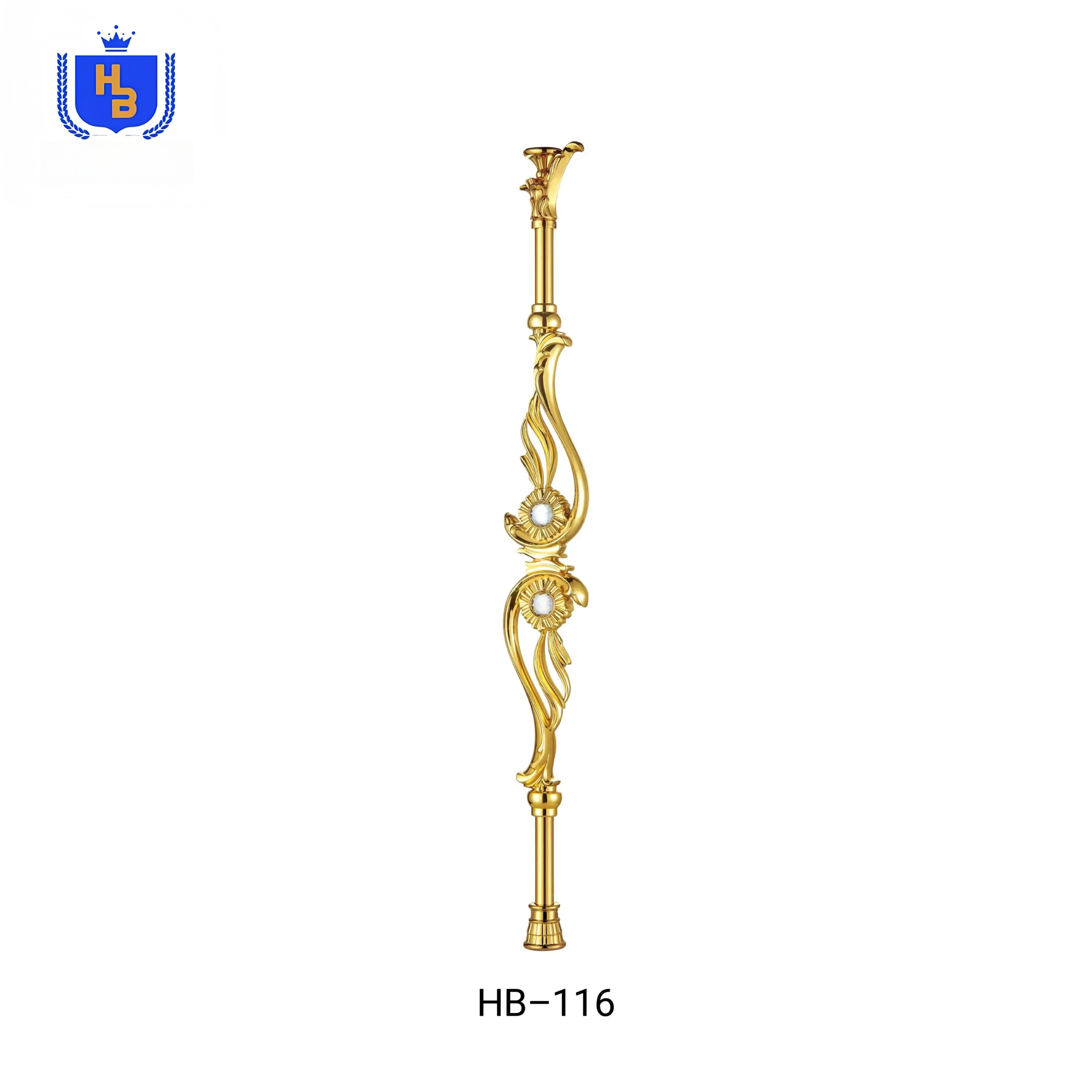 مصنع التخصيص بالجملة شرفة درابزين الدرج الألومنيوم الفاخرة الدرابزين درابزين آمن مخصص درابزين الدرج #2