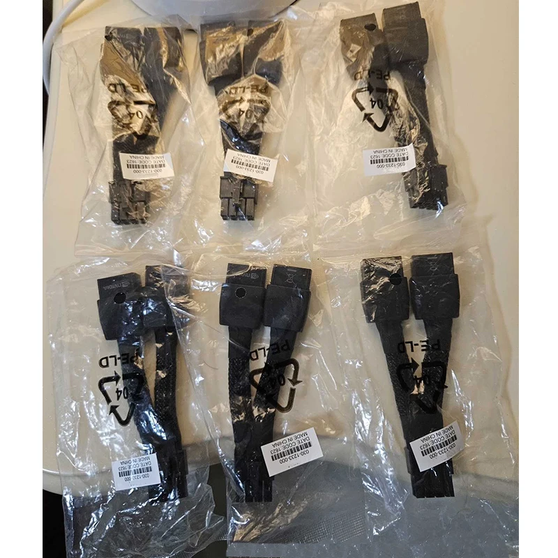 6pcs/lot NEW FOR Nvidia GPU Graphics Power Cable Dual CPU 8-Pin to PCIe 8 030-1233-000 A6000 A16