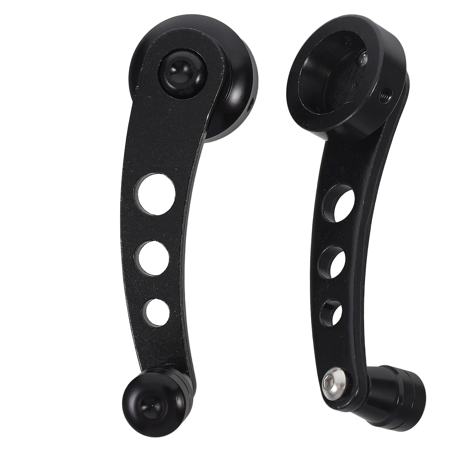 

2 pcs Car Window Crank Handle Aluminum Alloy Durable Replacement Universal Manual Window Handle Rocker For Car Doors Interior