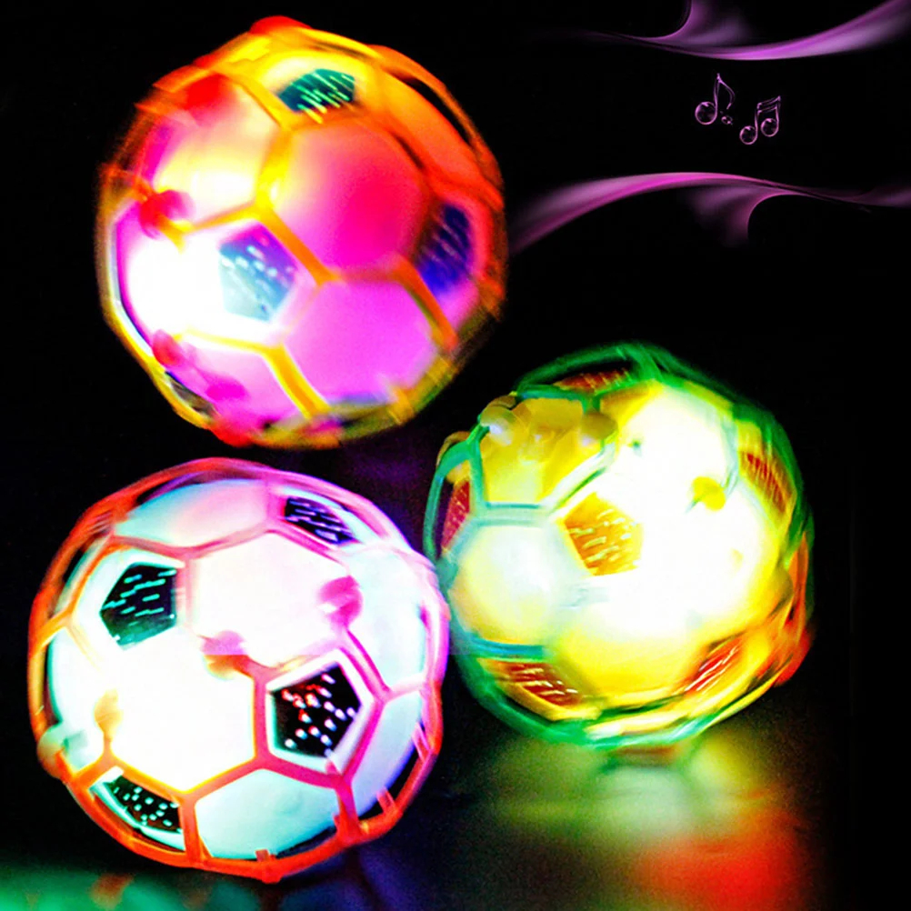 Flying Ball Glowing Football Bouncy Toy Electric Luminous Skip Balls for Swimming Pool