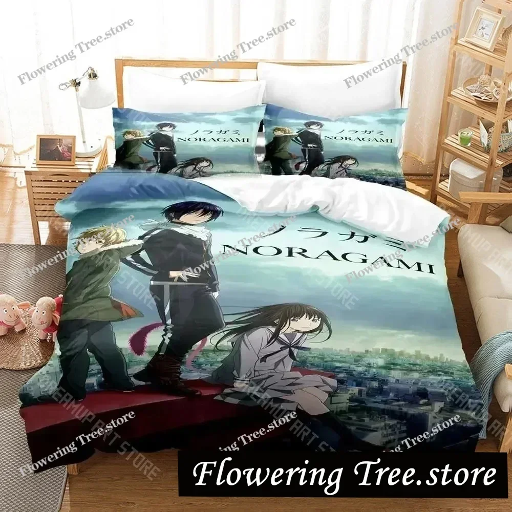 

3D Print Anime Noragami Bedding Set Duvet Cover Bed Set Quilt Cover Pillowcase Comforter king Queen Size Boys Adult Bedding Set0