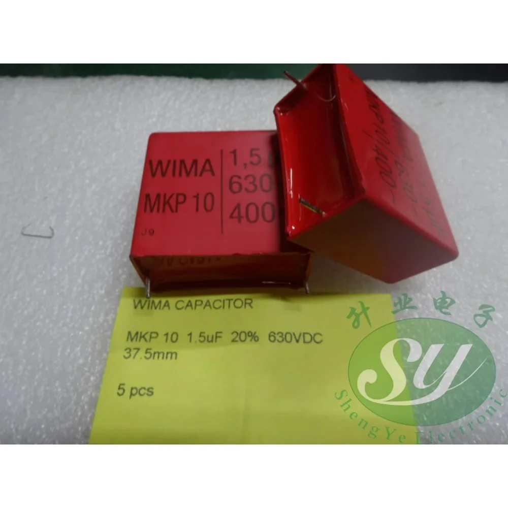 

MKP10 1,5 мкФ/630 В 1u5f 155, новый пленочный конденсатор 37,5 мм