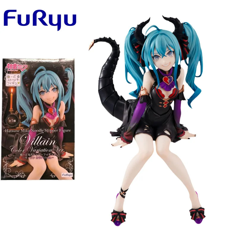 

FuRyu Original Virtual Singer Anime Figure Hatsune Miku Little devil Heterochromatic Action Figure Toys For Kids Gift Model