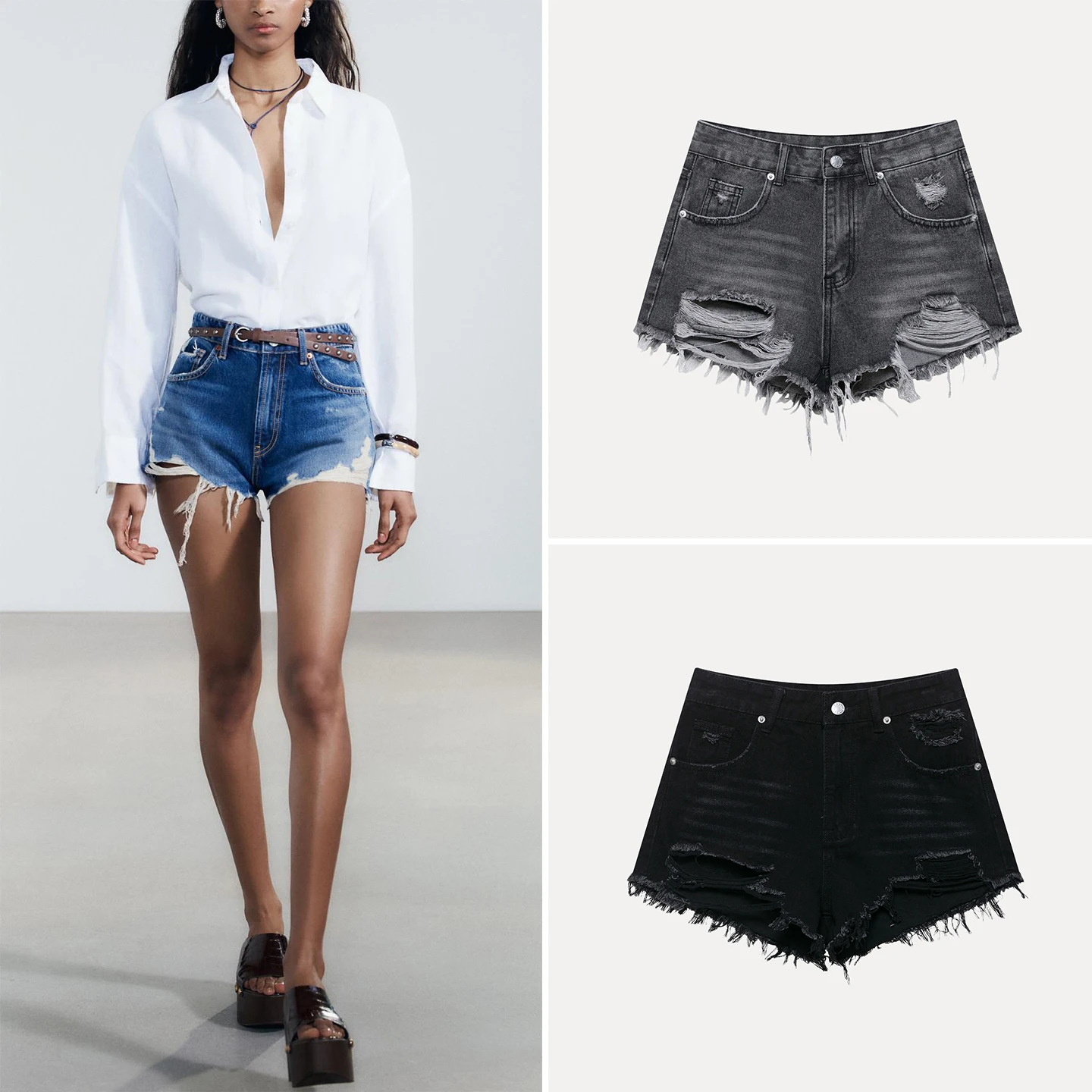 

Z High Waist Denim orts Casual Sle Summer Faion High Waist Arc ort Pants Women's Premium Jeans ZIPIYUAN
