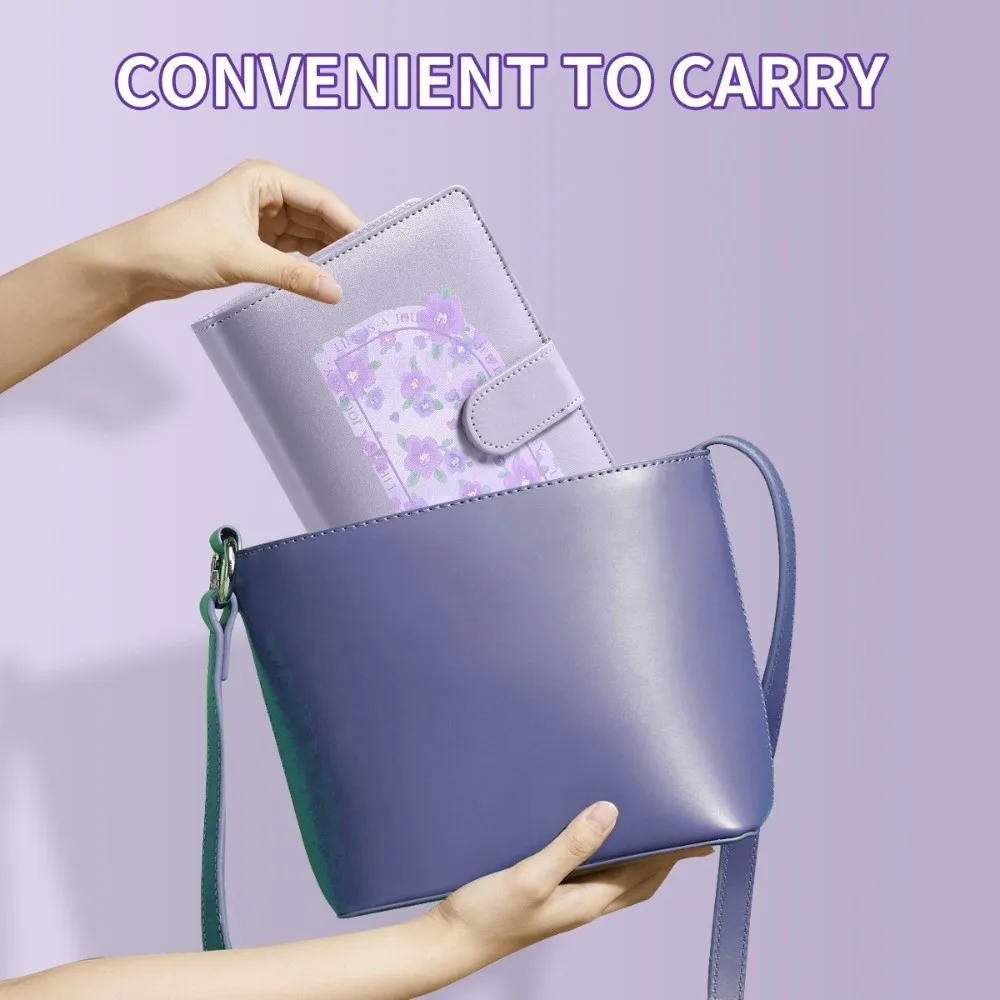 

Цвет макарон, блокнот с вкладышами, размер A6, чехол из искусственной кожи, съемная молния, блокнот с вкладышами, съемная молния