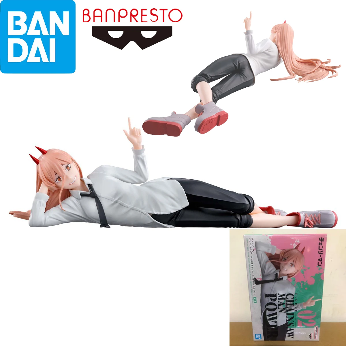 

Оригинал в наличии Bandai Banpresto Chainsaw Man Power Аниме Фигурка Фигурка Модель Украшение Гаражный комплект Kawaii