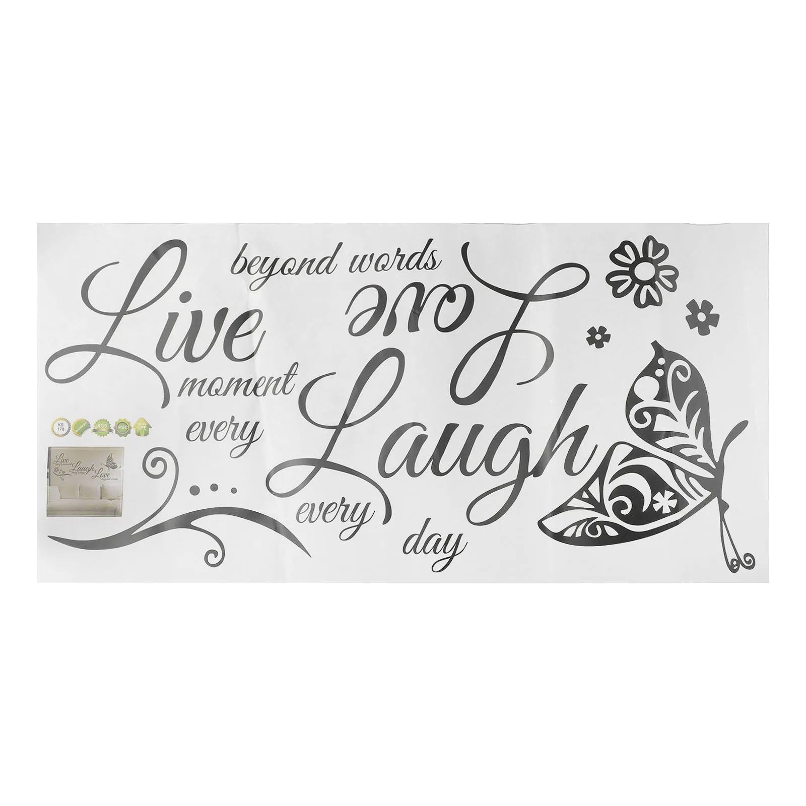 Home Decor Wall Sticker Wall sticker Hot Sale Reliable Decor High Quality Living Room Home Live Laugh Love Useful