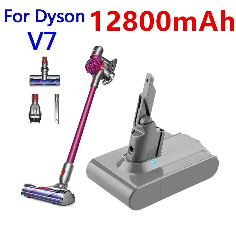 

Batería recargable de li-lon para Dyson V7, pila de repuesto para aspiradora Animal Pro, 21,6 V, 12.8Ah, novedad