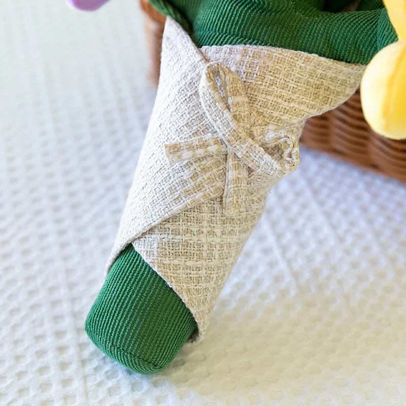 Kawaii Plüschtier gefüllte Puppe süßer Tulpenstrauß Topfpflanze Stofftier für Kinder Geburtstagsgeschenk Mädchen Abschlussgeschenk