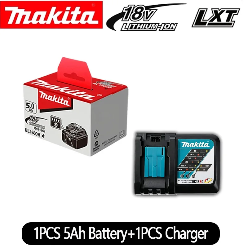 Originele Makita 18V LXT Lithium-accu 9.0Ah/6.0Ah/5.0Ah voor BL1890 BL1860B BL1850 & DDF487 uit 2026 - afbeelding 1