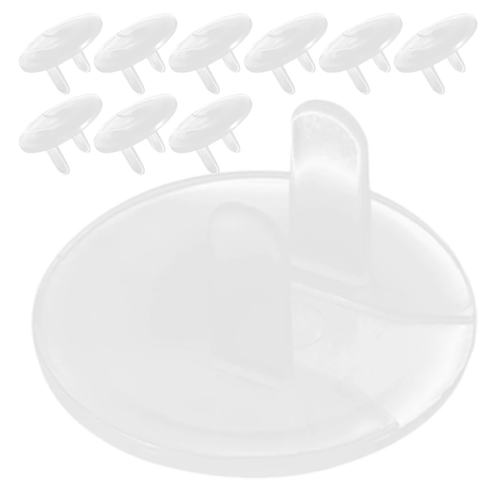 

10 шт., защитные чехлы для розеток, защита для розеток для безопасности детей, прозрачные колпачки для вилок, защита для электрических розеток, защита для детских розеток