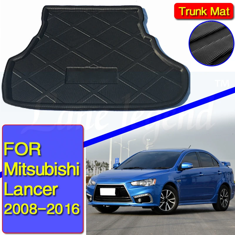 For Mitsubishi Lancer ex 9 Sedan Galant Fortis 2008 - 2016 Boot Cargo Liner Tray Trunk Floor Mat Carpet Cover 2009 2010 2011 12