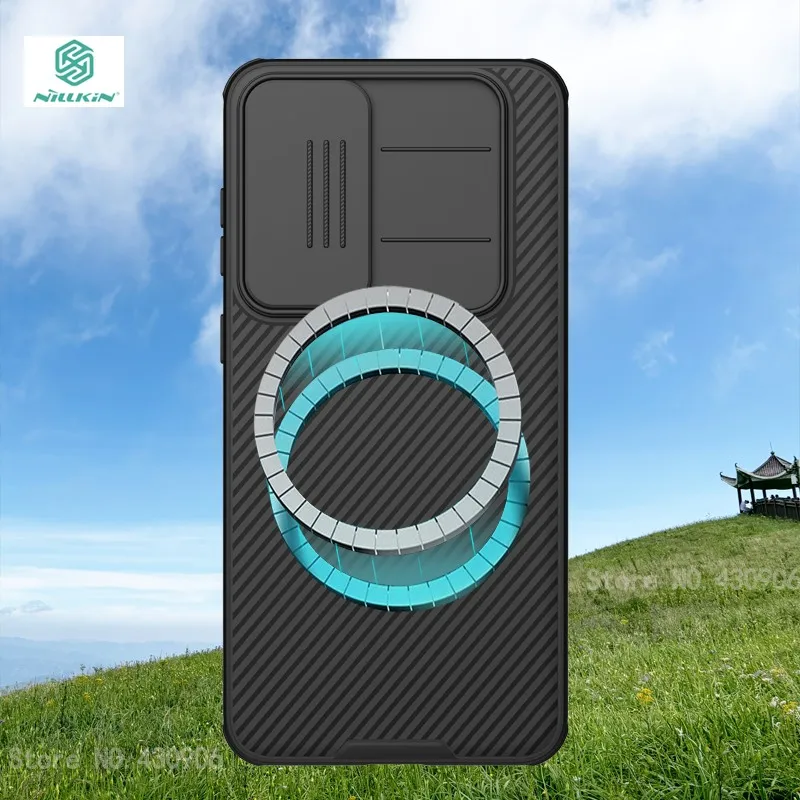 

Чехол для Samsung Galaxy S25 FE, встроенный чехол NILLKIN, магнитный чехол-щип, защита объектива с функцией магнитного присасывания, только