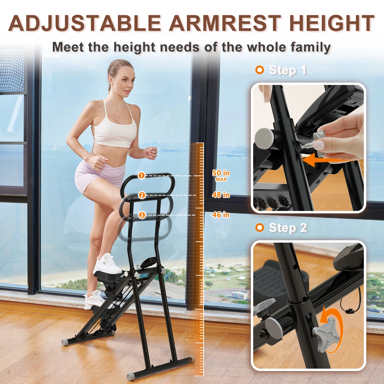 Sport Mini Vertical Fold Vertical Cardio Home Gym Stair Climber Trainingsgerät