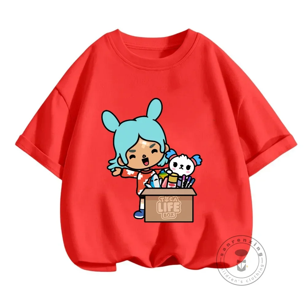 توكا الحياة العالم تي شيرت جديد لعبة الأطفال أنيمي تيز توكا بوكا الحياة العالم لعبة أطفال بلايز المحملة المراهقين قصيرة الأكمام عادية التي شيرت