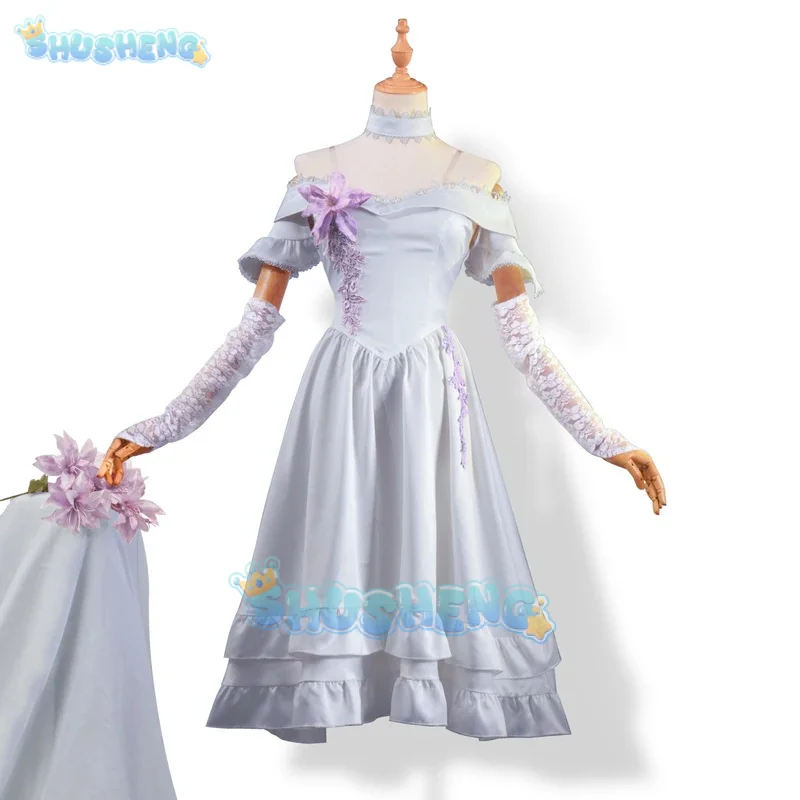 أنيمي لعبة الهوية الخامس نعمة البدلة تأثيري حلي موحدة هالوين كرنفال حفلة لعب الأدوار الزي مجموعة كاملة Shusheng