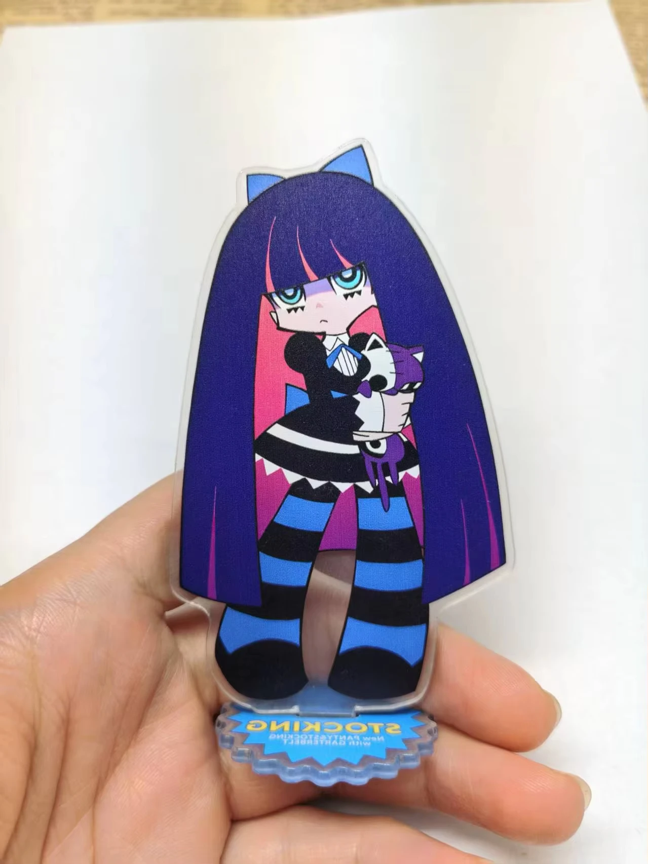 Anime Panty & Stocking with Garterbelt Figure Acrylic Stand Ornament Cute Desktop Model Decoration Cosplay Props Fans Gift view 6