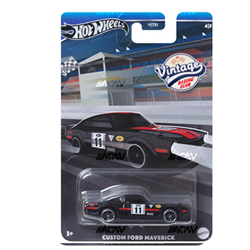 Original Hot Wheels Car Vintage Racing Club Diecast 1:64 Toys For Boys Ford Mustang Boss Toyota Corvette Custom Datsun Maverick